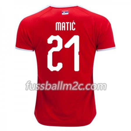 Fußballtrikots Serbien Matic 21 Heim Trikotsatz WM 2018